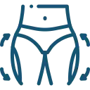 Inner and outer thighs icon